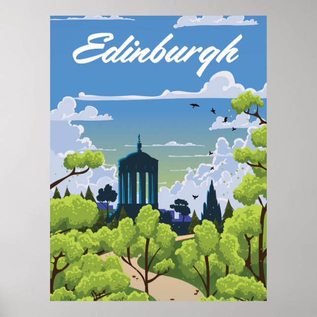 Póster Edimburgo Escocia (Frente)