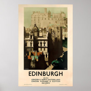 Póster Edimburgo Escocia Escocés Celta St Andrews Reino U