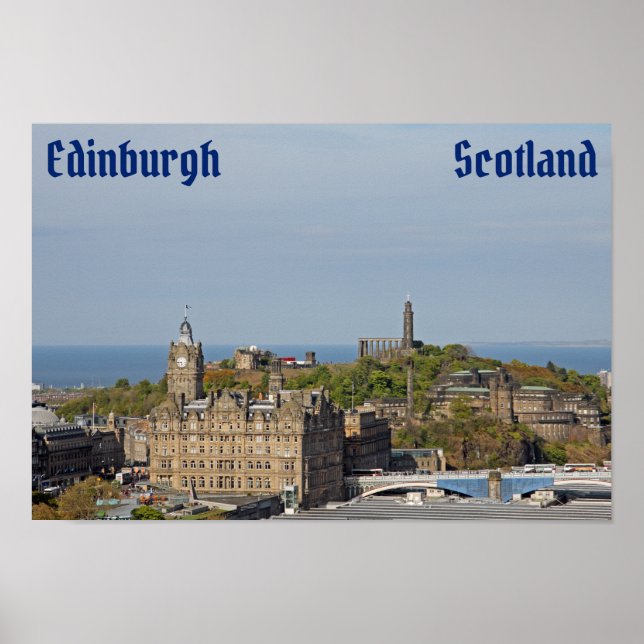 Póster Edimburgo, Poster de Escocia (Frente)
