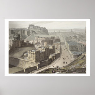 Póster Edinburgh, from Calton Hill, from 'A Voyage Around
