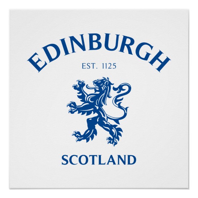Póster EDINBURGH Scotland (Anverso)