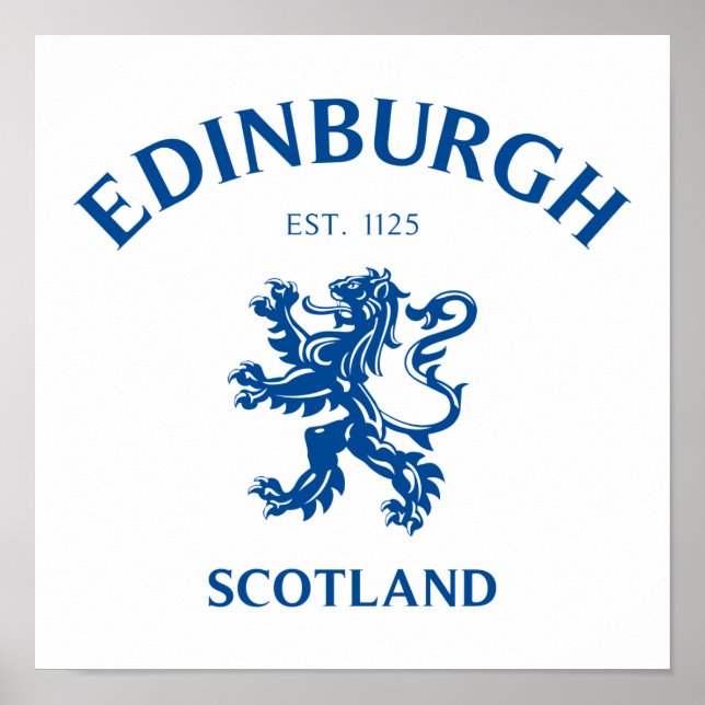 Póster EDINBURGH Scotland (Frente)