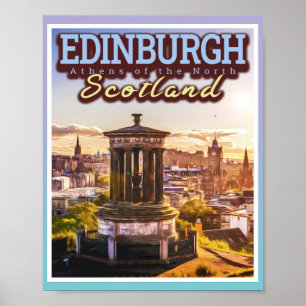 PÓSTER EDINBURGH SCOTLAND - LOS ATENAS DEL NORTE