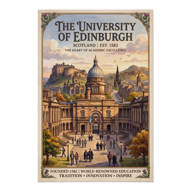Póster Edinburgh University  (Anverso)