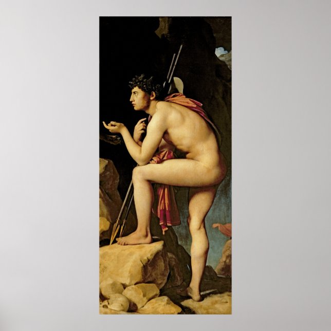 Póster Edipo y la Esfinge, 1808 (Frente)