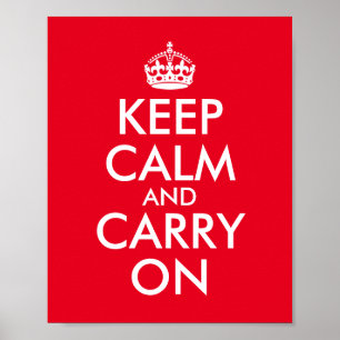 Póster Edit Text to Make Your Own Keep Calm and Carry On