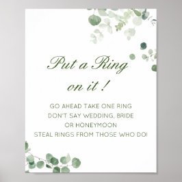 Póster Editable Coloca un anillo en el juego de la ducha 