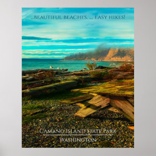 Póster Editable texto y foto del Parque Estatal de la Isl