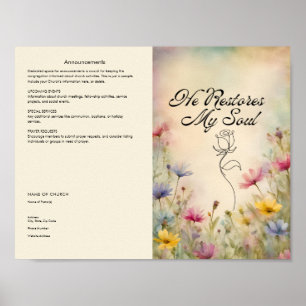 Póster Editar, Descargar cartel de boletín de la iglesia