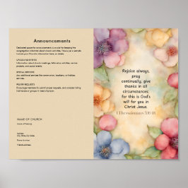 Póster Editar, descargar el Boletín de la Iglesia