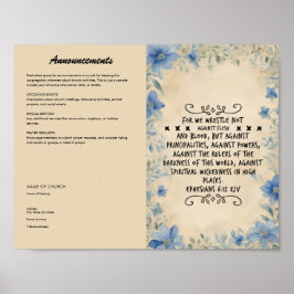 Póster Editar, descargar el Boletín de la Iglesia