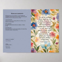 Póster Editar, descargar el Boletín de la Iglesia