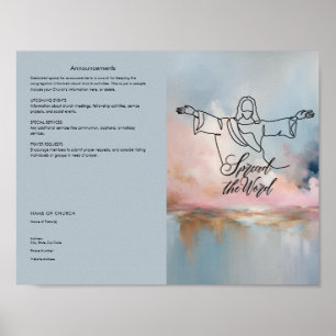 Póster Editar, descargar Poster de boletines de la iglesi