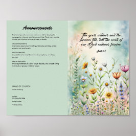 Póster Editar, descargar Poster de boletines de la iglesi