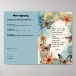 Póster Editar, descargar Poster de boletines de la iglesi