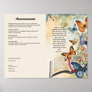 Póster Editar, descargar Poster de boletines de la iglesi