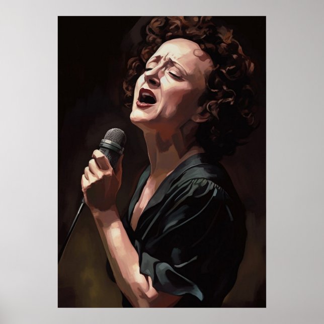Póster Edith piaf - Peinture (Frente)