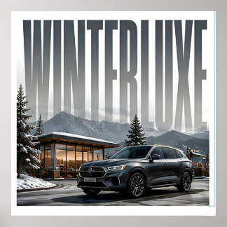 Póster Editorial Alpino de Lujo Winterluxe