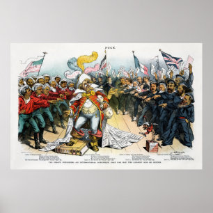 Póster Editorial de The Pirate en Puck 1886