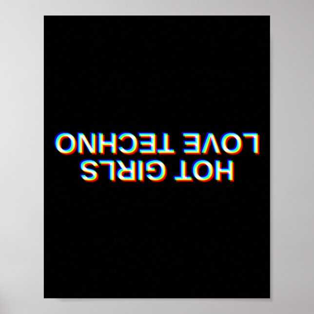 Póster Edm House Dj Rave Music Party Outfit Hot Girls Lov (Frente)