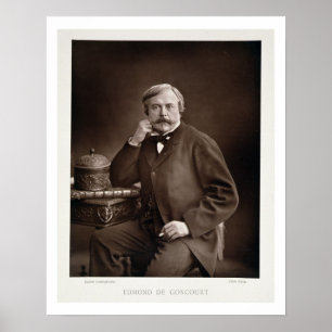 Póster Edmond de Goncourt (1822-96) de 'Galerie Contemp