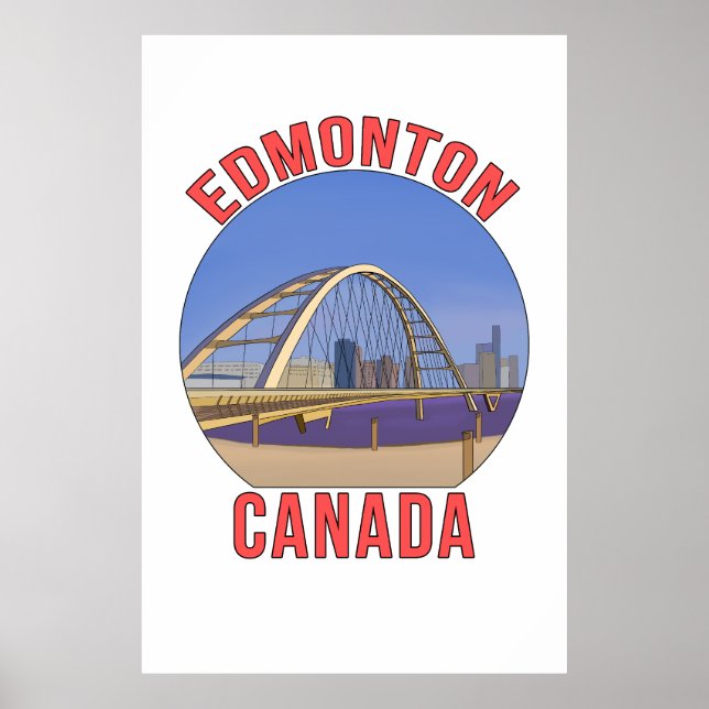 Póster Edmonton Alberta Canada (Frente)
