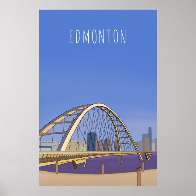 Póster Edmonton Alberta Canada (Frente)