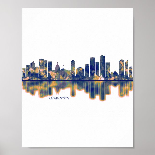 Póster Edmonton Skyline (Frente)
