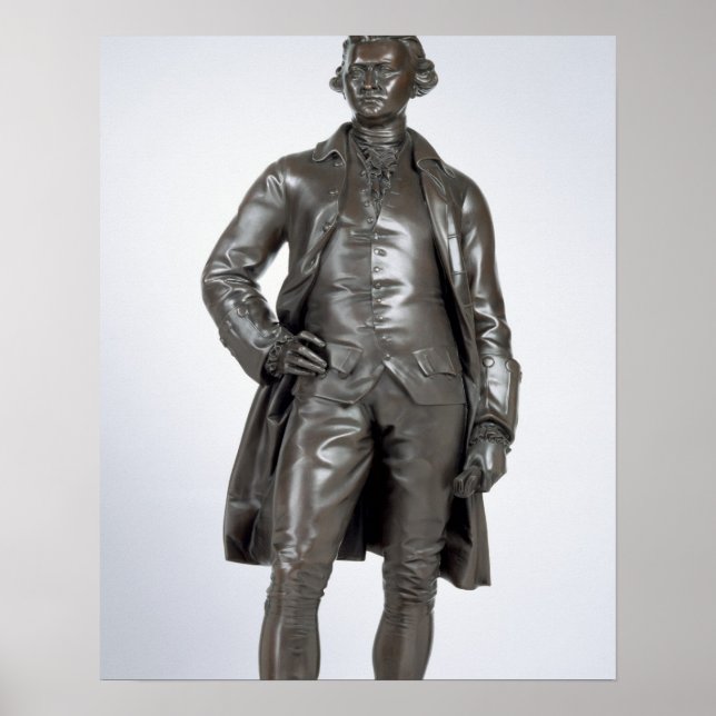Póster Edmund Burke (1729-97) 1865 (bronce) (Frente)