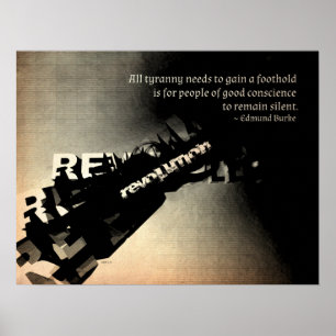 Póster Edmund Burke Quote