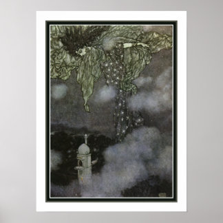 Póster Edmund Dulac "La manga de la noche", aproximadamen