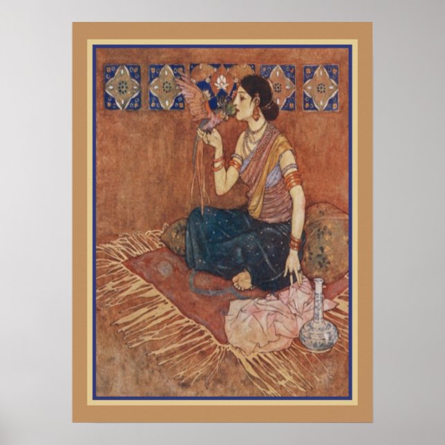 Póster Edmund Dulac "Scheherazade" aproximadamente 1909 (Frente)