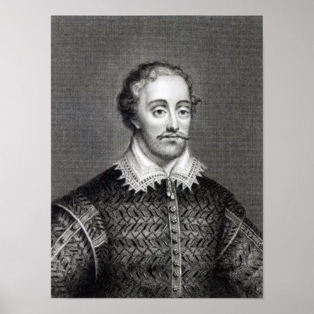 Póster Edmund Spenser, grabado por Burnet Reading (Frente)