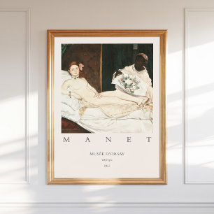 Póster Edouard Édouard Manet Olympia 1863 Art Print