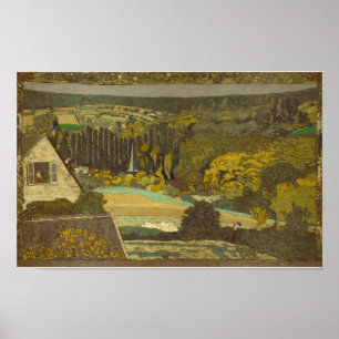 Póster Édouard Jean Vuillard Ventana con vistas a los bos