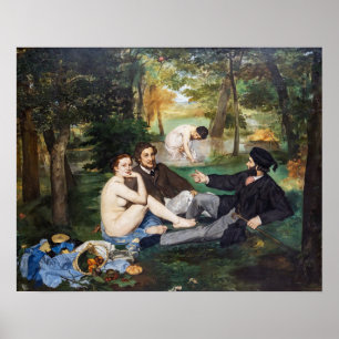 Póster Edouard Manet - Almuerzo en la hierba