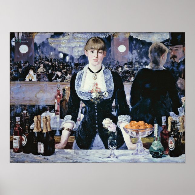 Póster edouard Manet - Bar en el Folies-Bergere (Frente)