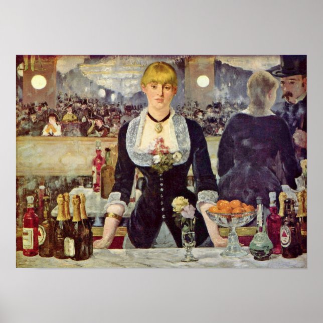 Póster edouard Manet - Bar en el Folies-Bergere (Frente)