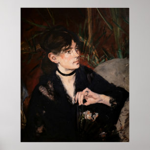 Póster Edouard Manet - Berthe Morisot con ventilador 1874