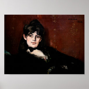 Póster Edouard Manet - Berthe Morisot Reclinada
