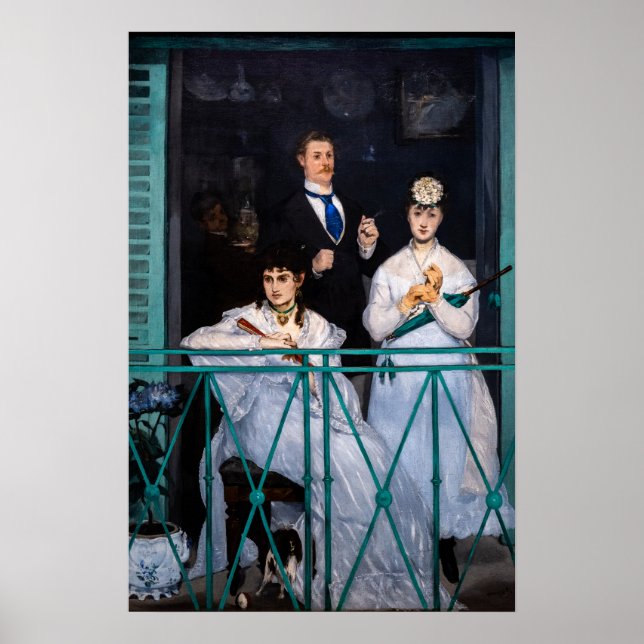 Póster Edouard Manet - El Balcón / Le Balcon (Frente)