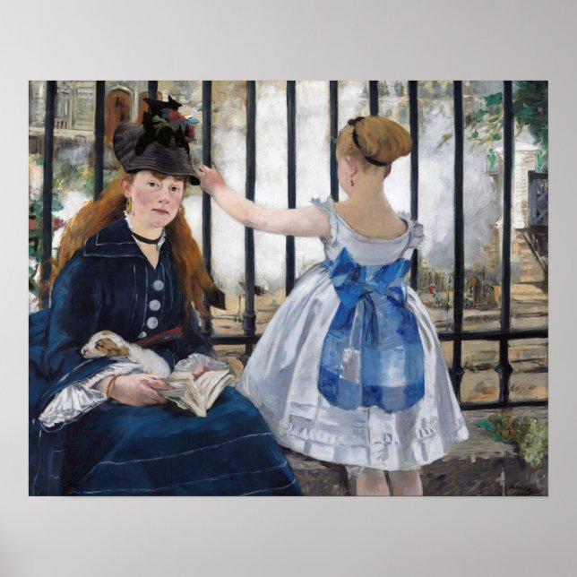 Póster Edouard Manet - El ferrocarril (Frente)