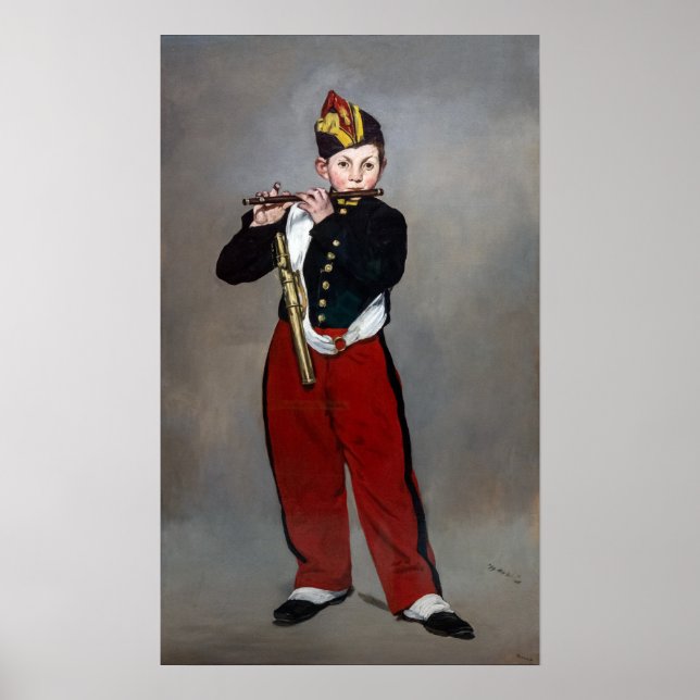 Póster Edouard Manet - El Fifer / Joven Flutista (Frente)