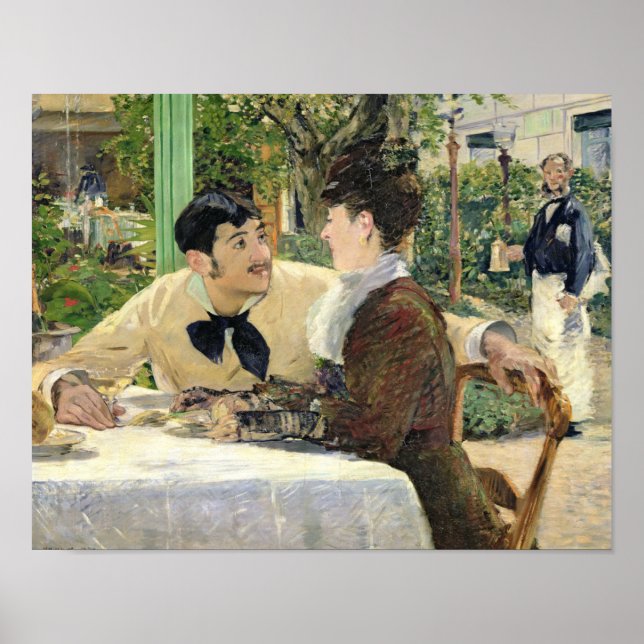 Póster Edouard Manet - El Jardín de Pere Lathuille (Frente)