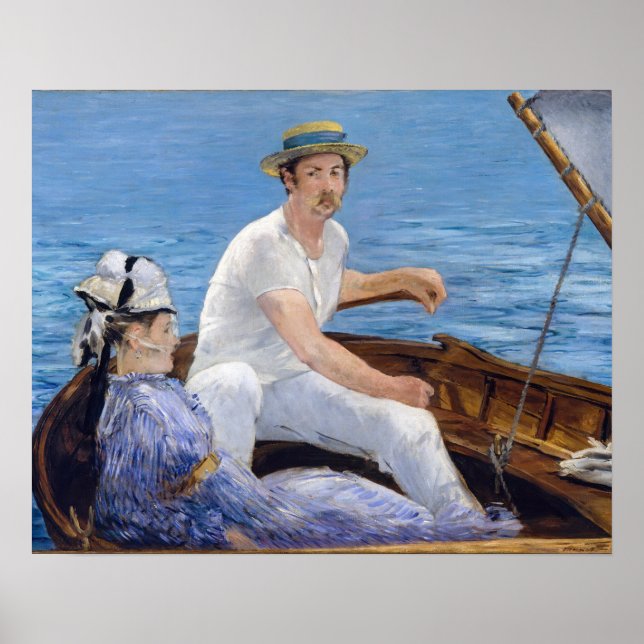 Póster Edouard Manet - Embarcación (Frente)