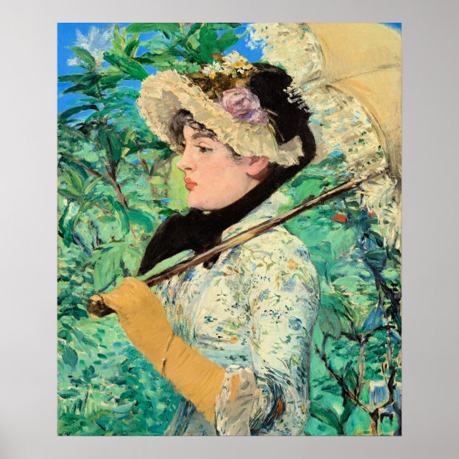 Póster Edouard Manet - Jeanne Spring (Frente)