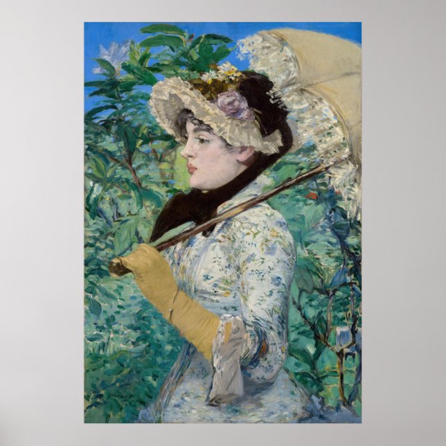 Póster Edouard Manet - Jeanne / Spring (Frente)
