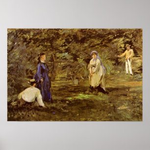 Póster edouard Manet - juego de croquet