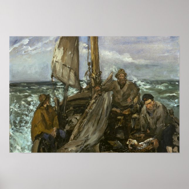 Póster Edouard Manet - Los retretes del mar (Frente)