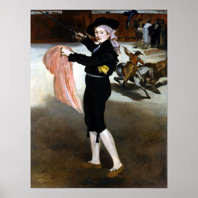 Póster Édouard Manet Mademoiselle V Costume de Espada (Frente)